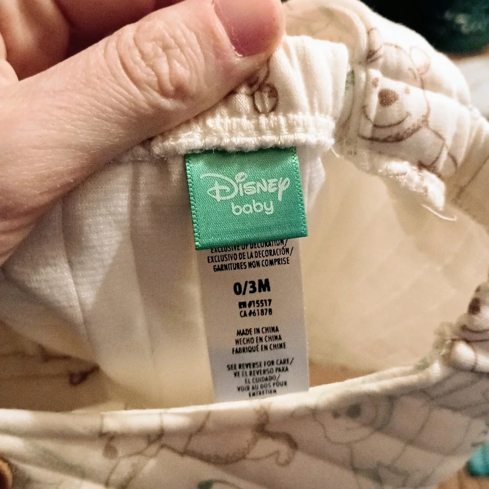 Disney Pooh Bear‎ Baby Quilted Overalls